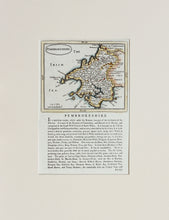 Load image into Gallery viewer, Pembrokeshire - Antique Map by Seller Grose circa 1785
