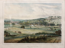 Load image into Gallery viewer, Petworth From Brinksole Heath - Lithograph circa 1840s
