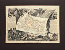 Load image into Gallery viewer, Map of the Rhone Region - Antique Map circa 1860
