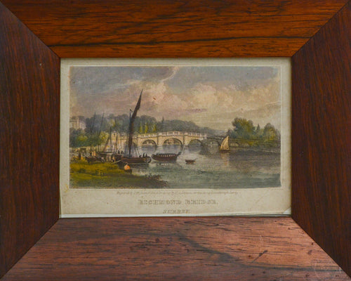 Richmond Bridge - Antique Engraving circa 1820s