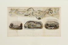 Load image into Gallery viewer, Course of the River Mole - Antique Map with Illustrations by N Whittock 1841
