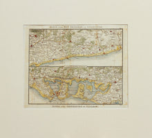 Load image into Gallery viewer, Two Route Maps of the Sussex Coast - Antique Map by Paterson circa 1824
