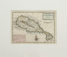 Load image into Gallery viewer, The Island of St Christophers alias St Kitts - Antique Map by H Moll 1729/32
