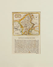 Load image into Gallery viewer, Staffordshire - Antique Map by Seller/Grose circa 1785
