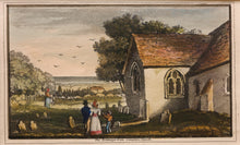 Load image into Gallery viewer, The Parsonage from Sompton Sompting Church - Antique Engraving circa 1830
