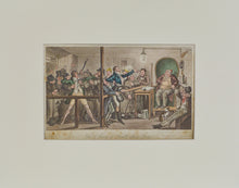 Load image into Gallery viewer, Tom &amp; Jerry in Trouble After a Spree - Antique Aquatint 1821
