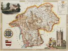 Load image into Gallery viewer, Westmoreland - Antique Map by Thomas Moule circa 1843
