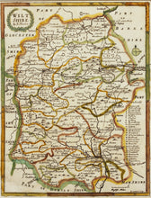 Load image into Gallery viewer, Wiltshire - Antique Map by Robert Morden circa 1708

