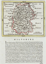 Load image into Gallery viewer, Wiltshire - Antique Map by Seller Grose circa 1787
